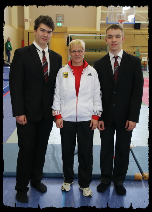 David & Edward mit Trainerin